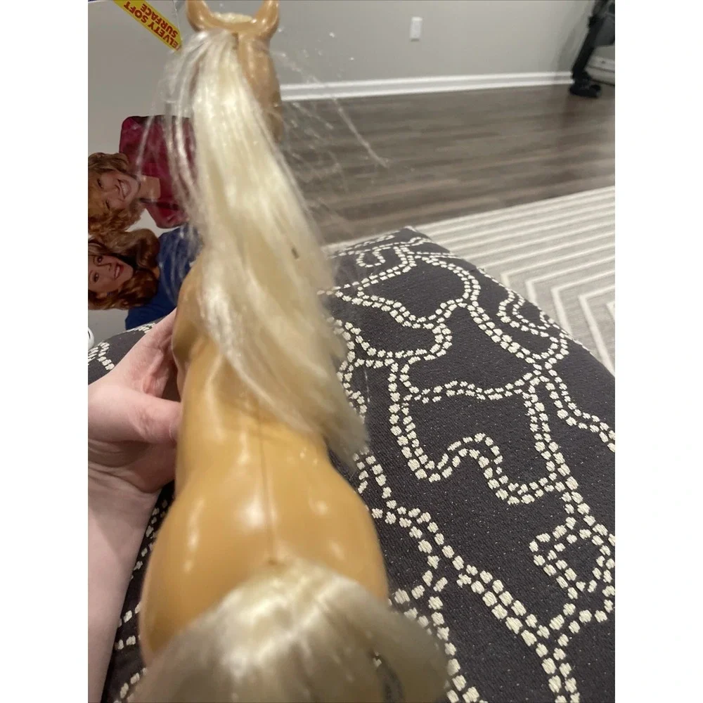 Mattel Barbie Light Brown Plastic Horse 9.75